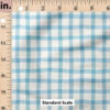 Ruler Scale for Wobbly Gingham (Fresh Blue) by Erin Kendal