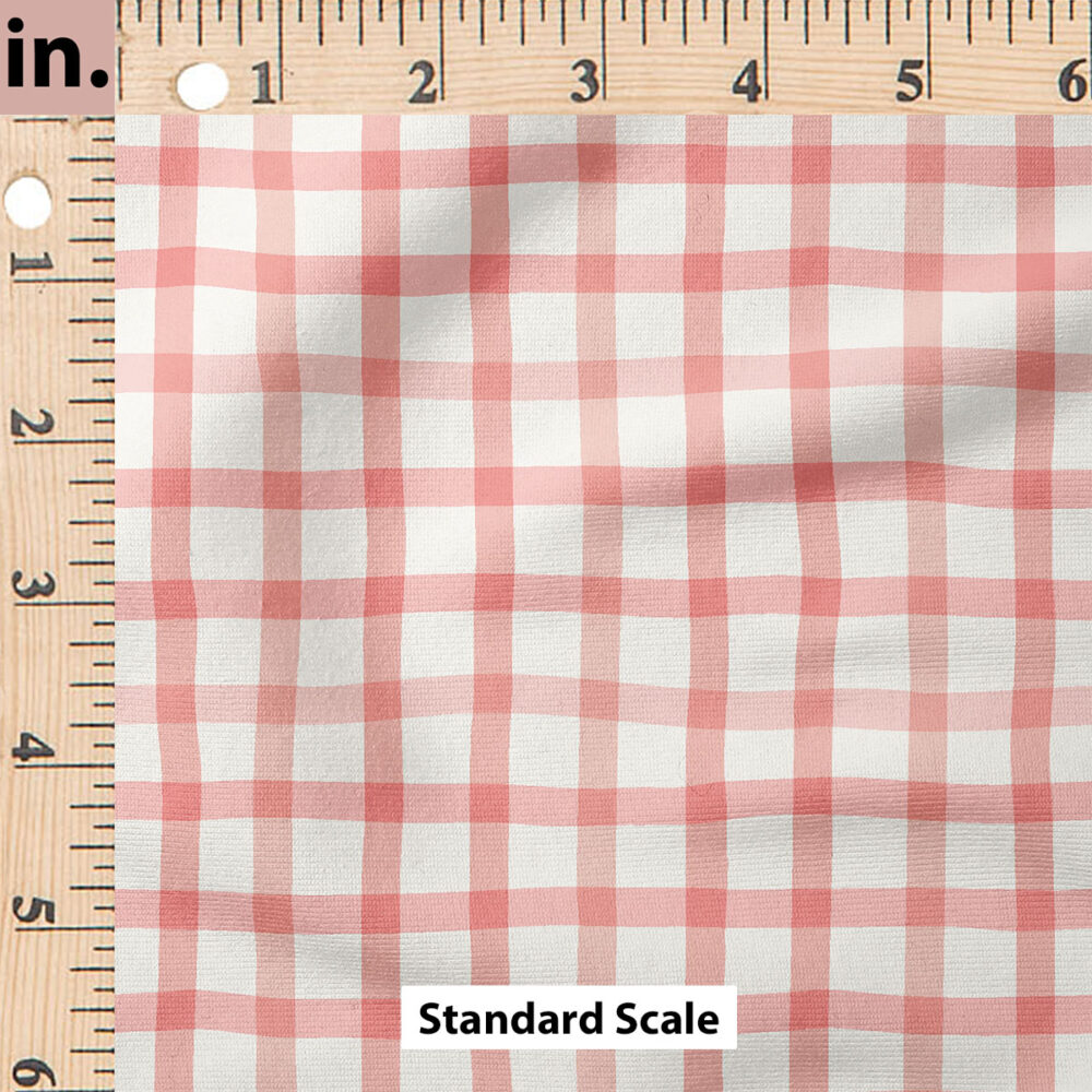 Ruler Scale for Wobbly Gingham (Pink Floss) by Erin Kendal