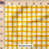 Ruler Scale for Wobbly Gingham (Pumpkin Orange) by Erin Kendal