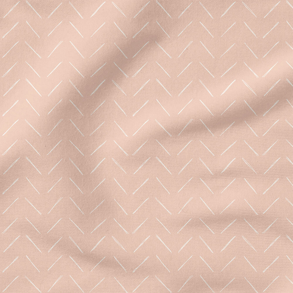 Chevron (Ballet Pink) | Stripes and Shapes Fabric Design | Erin Kendal