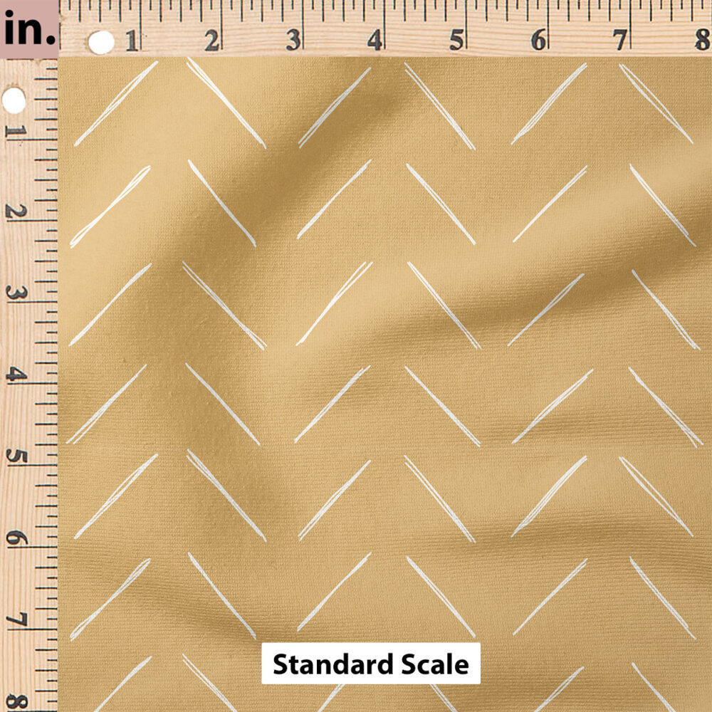 Ruler Scale for Chevron (Golden Mustard Yellow) by Erin Kendal