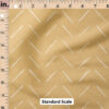 Ruler Scale for Chevron (Golden Mustard Yellow) by Erin Kendal