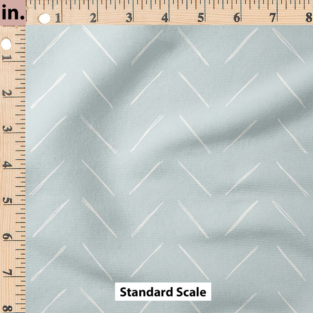 Ruler Scale for Chevron (Light Misty Blue) by Erin Kendal