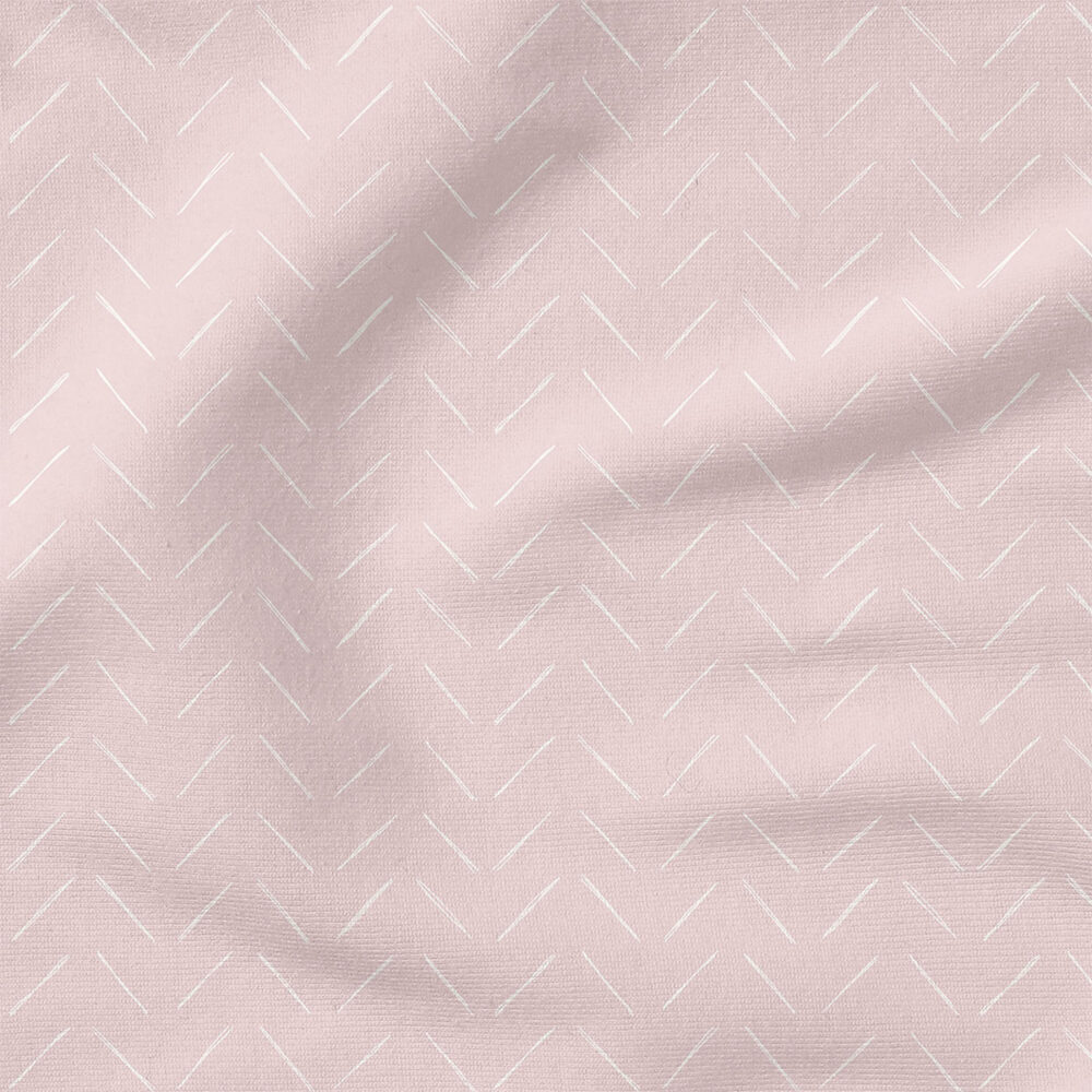 Chevron (Mauve Chalk) | Stripes and Shapes Fabric Design | Erin Kendal