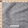 Ruler Scale for Chevron (Silver Filigree Gray) by Erin Kendal