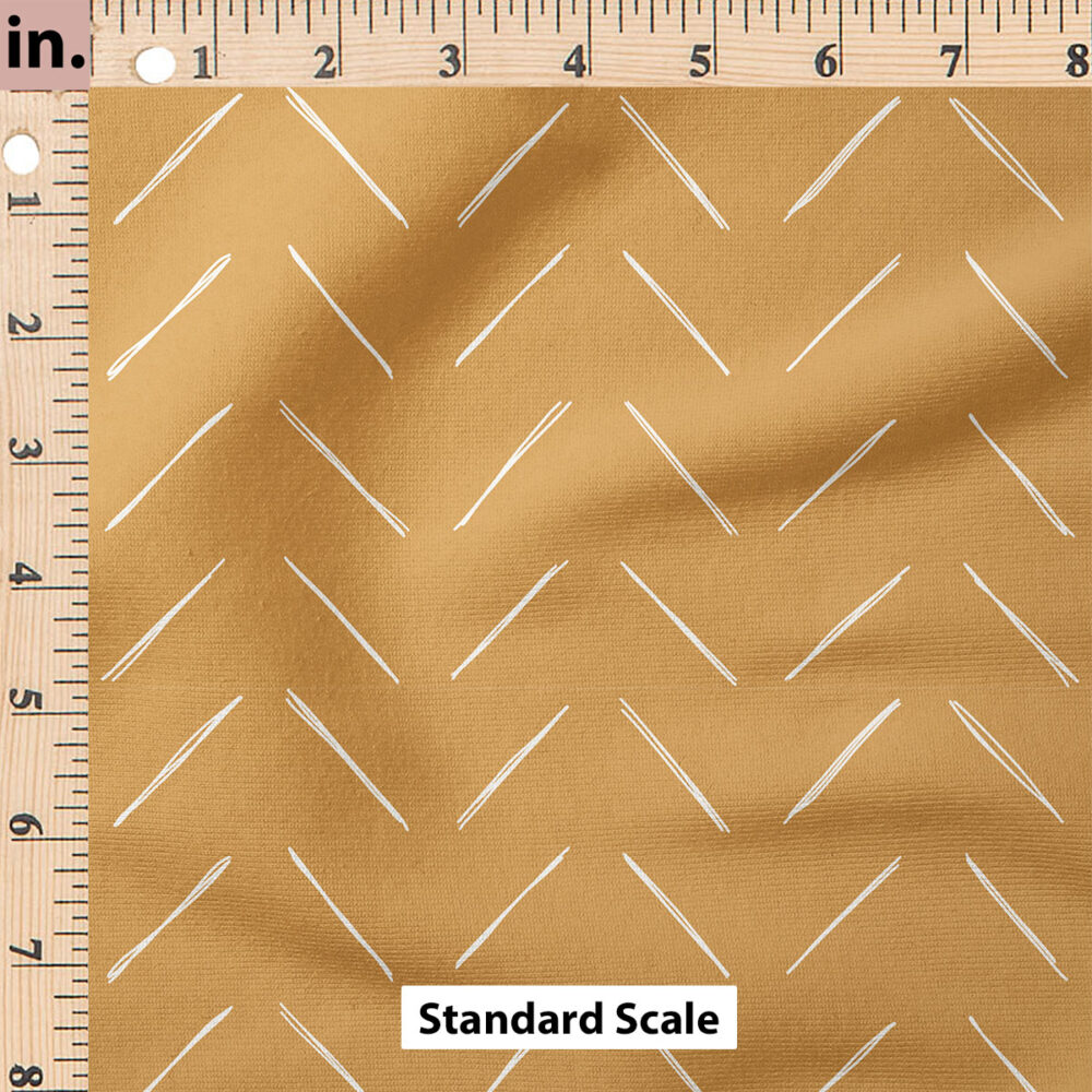 Ruler Scale for Chevron (Spruce Yellow) by Erin Kendal