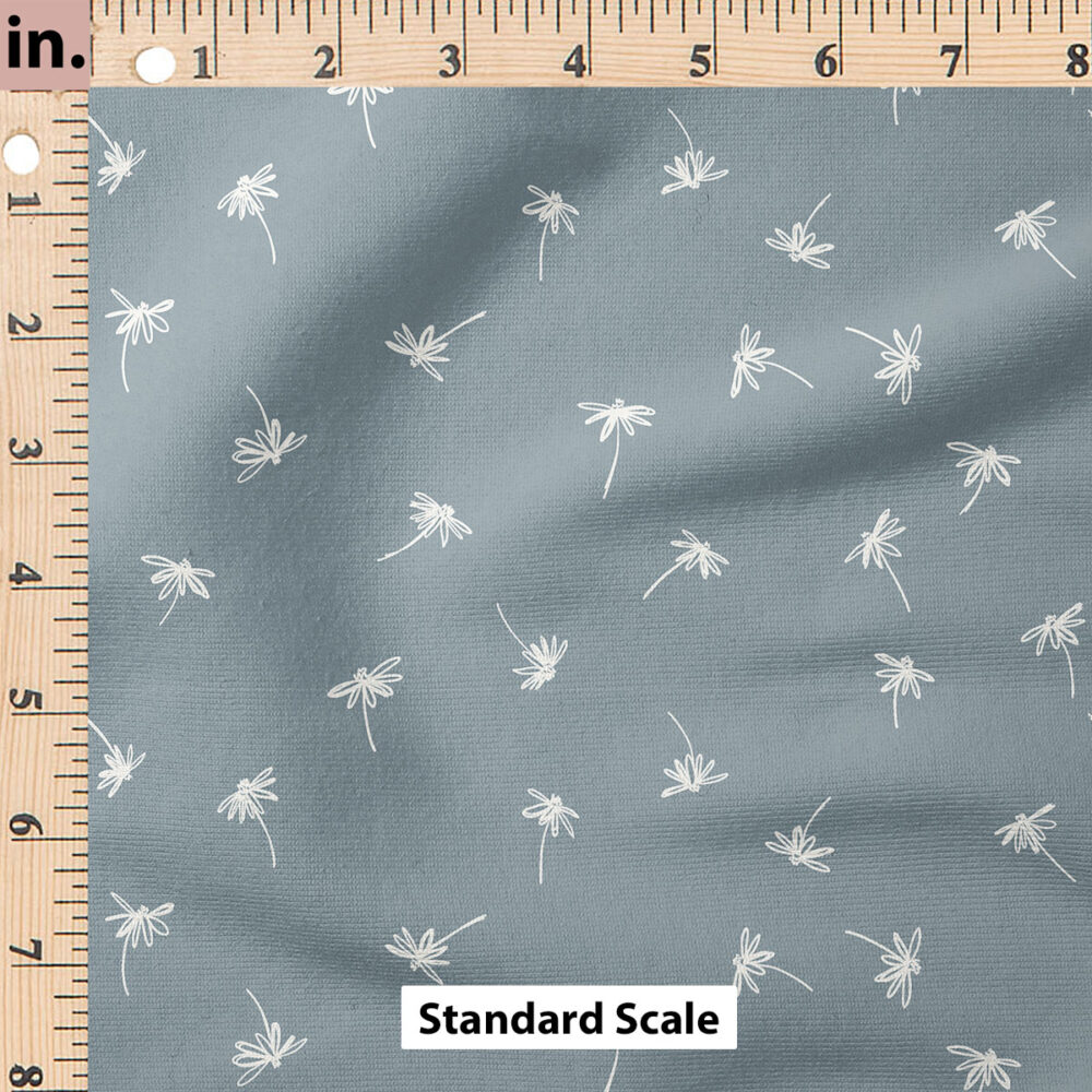 Ruler Scale for Ditsy Daisy (Lead Blue) by Erin Kendal