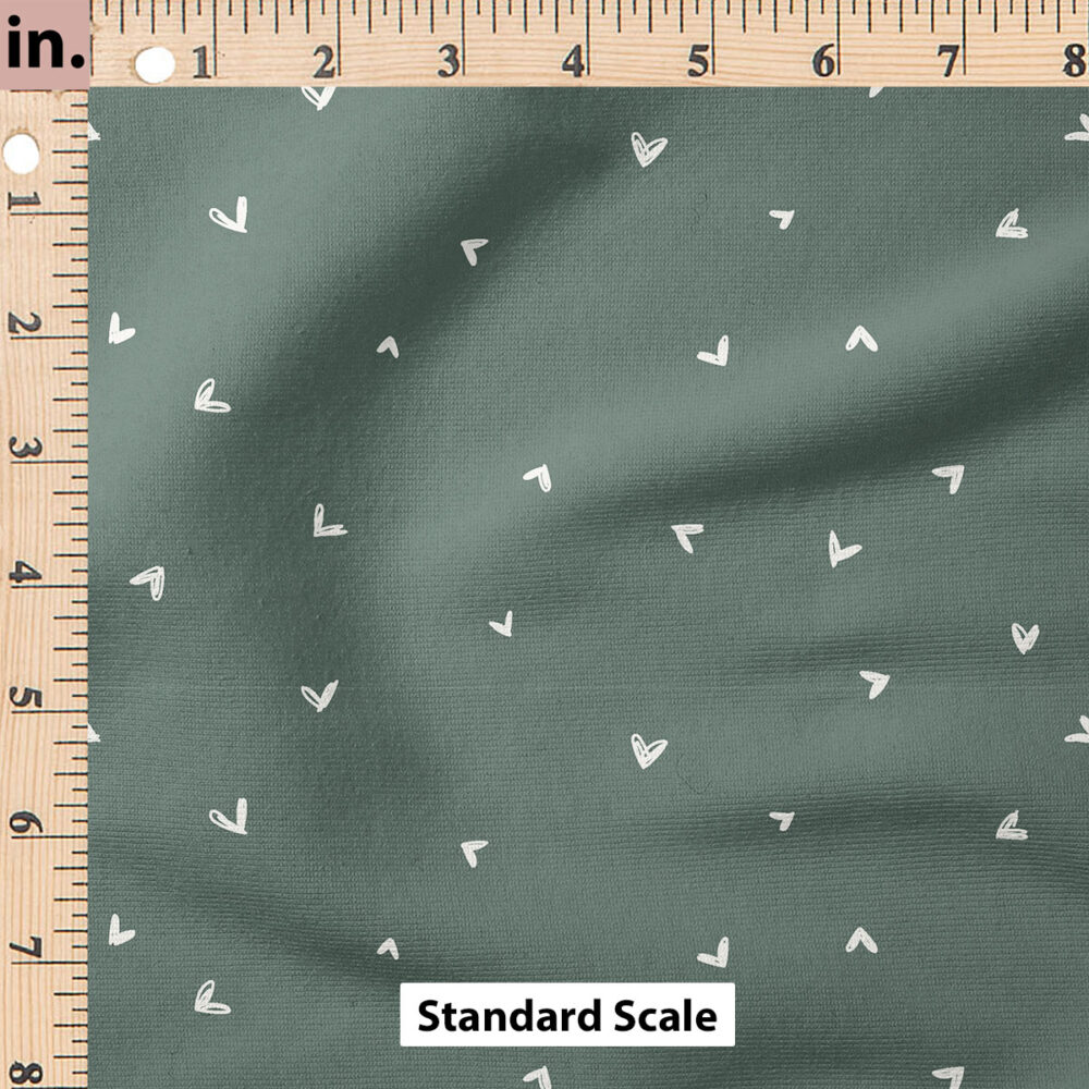 Ruler Scale for Hearts (Dark Duck Green) by Erin Kendal