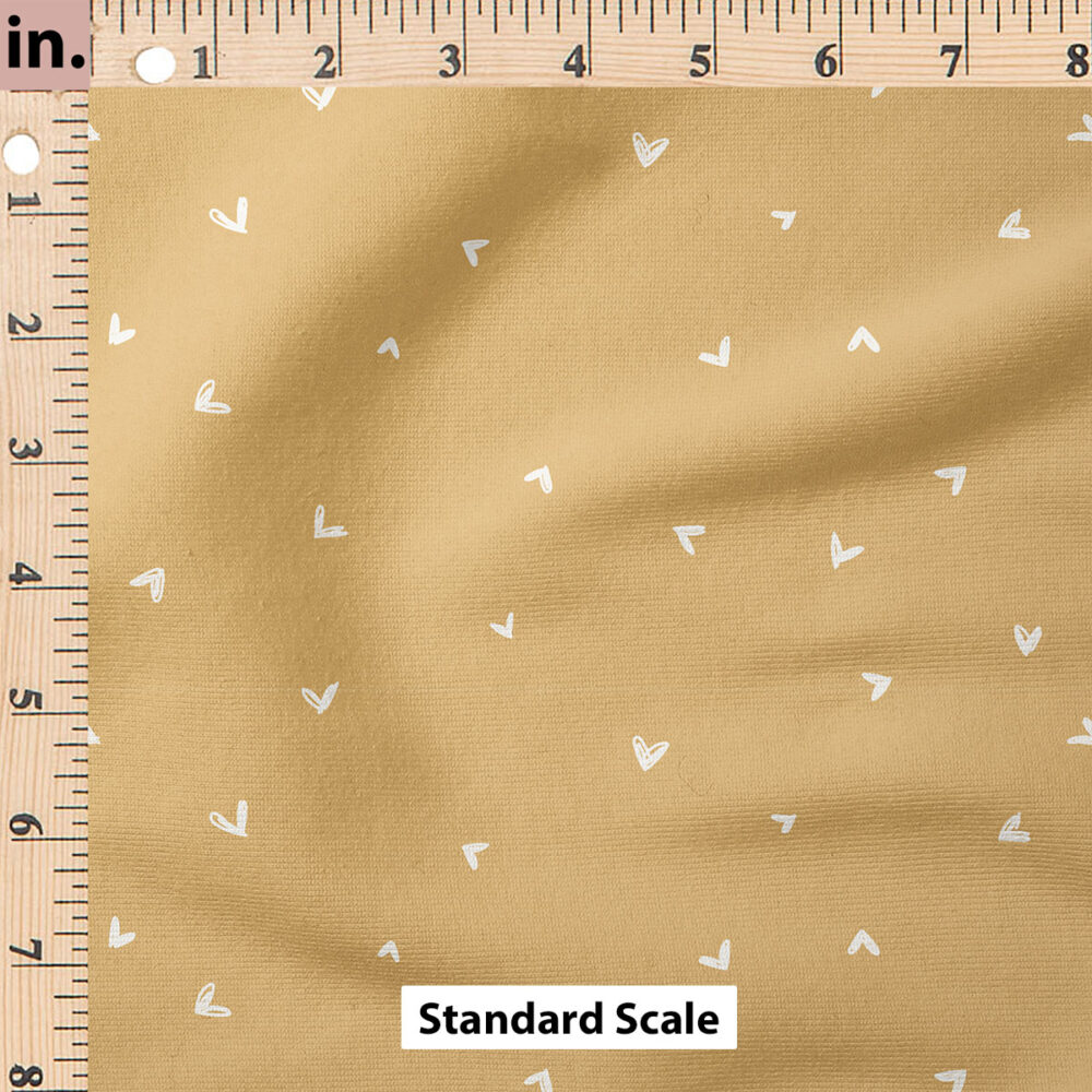 Ruler Scale for Hearts (Golden Mustard Yellow) by Erin Kendal