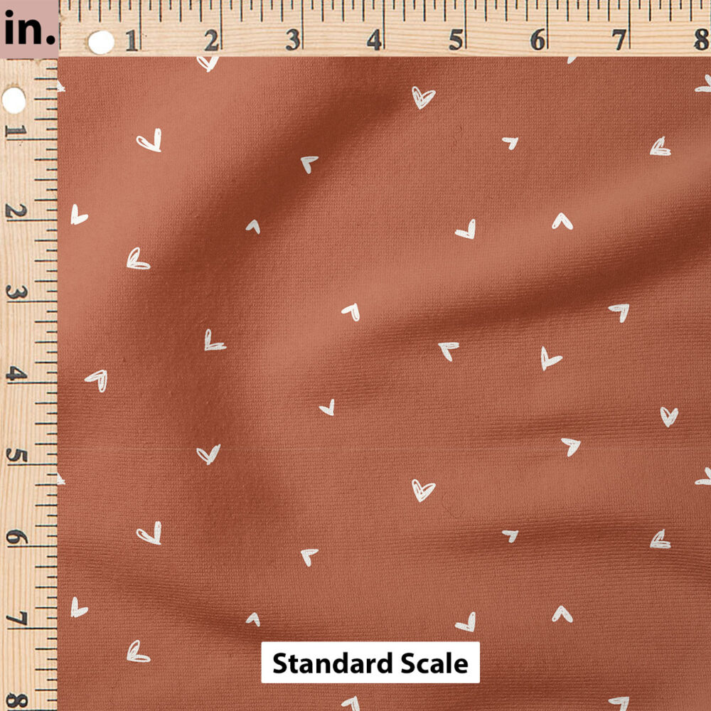 Ruler Scale for Hearts (Rust Red) by Erin Kendal