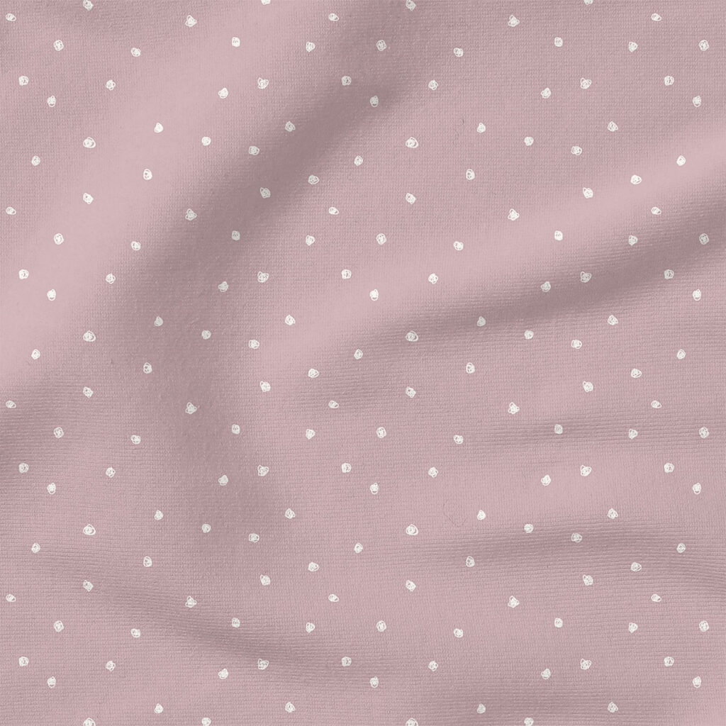 Squiggle Dots (Burnished Lilac) | Stripes and Shapes Fabric Design | Erin Kendal