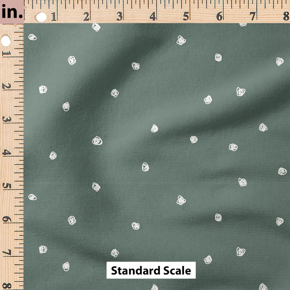 Ruler Scale for Squiggle Dots (Dark Duck Green) by Erin Kendal