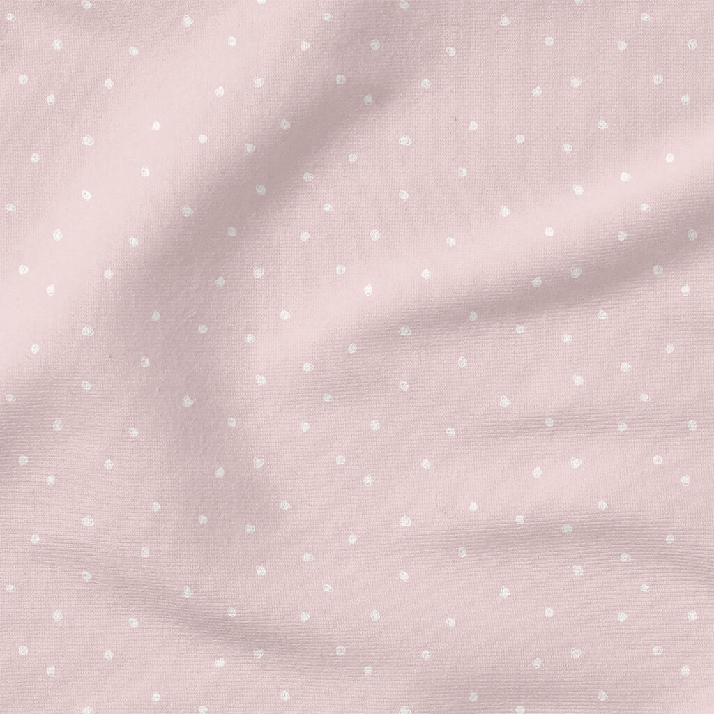 Squiggle Dots (Mauve Chalk) | Stripes and Shapes Fabric Design | Erin Kendal