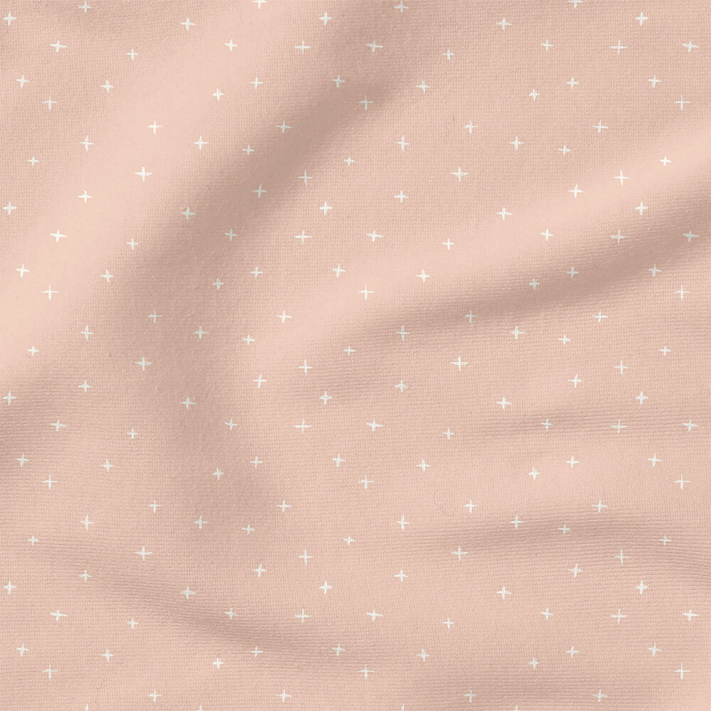 Swiss Crosses (Ballet Pink) | Stripes and Shapes Fabric Design | Erin Kendal