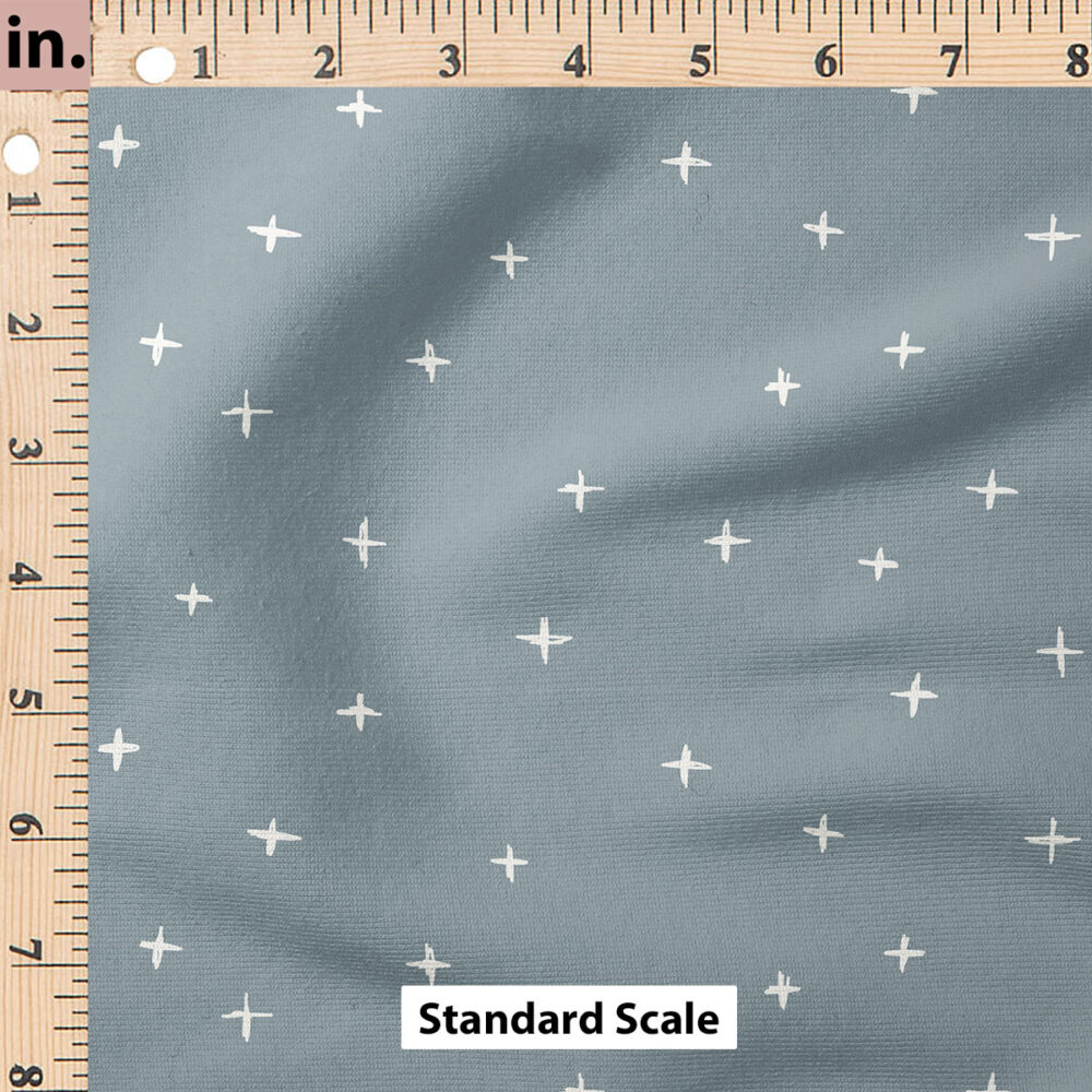 Ruler Scale for Swiss Crosses (Lead Blue) by Erin Kendal