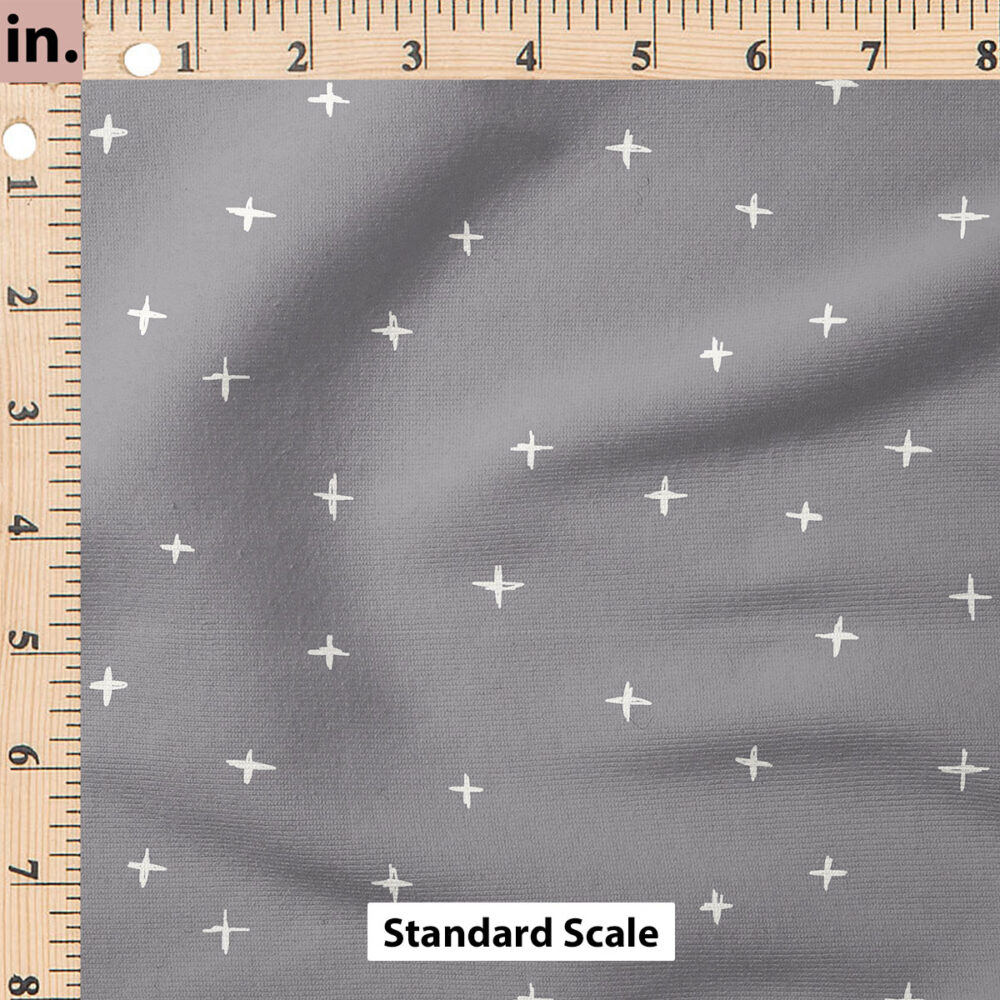 Ruler Scale for Swiss Crosses (Silver Filigree Gray) by Erin Kendal