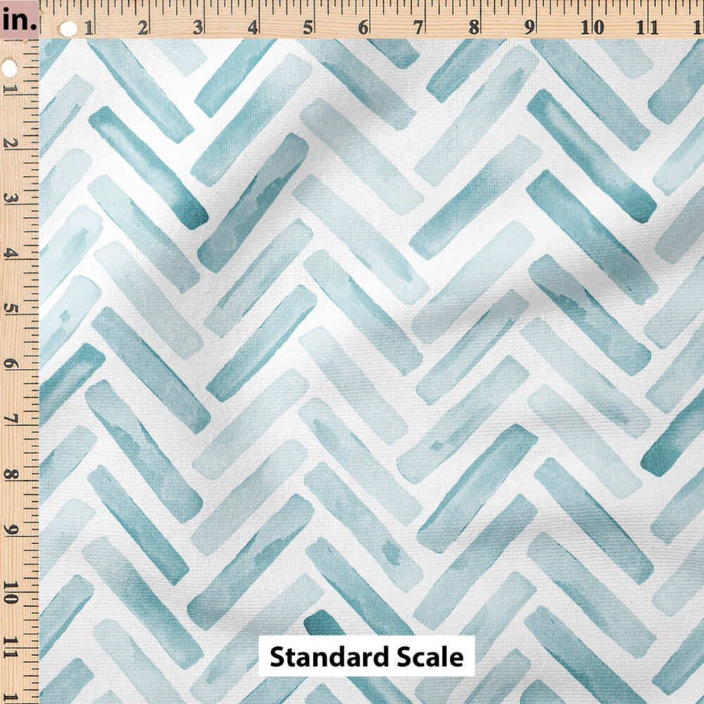 Ruler Scale for Chevron (Dusty Blue) by Erin Kendal