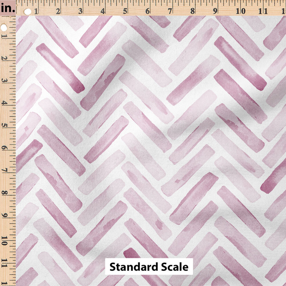 Ruler Scale for Chevron (Pastel Mauve) by Erin Kendal