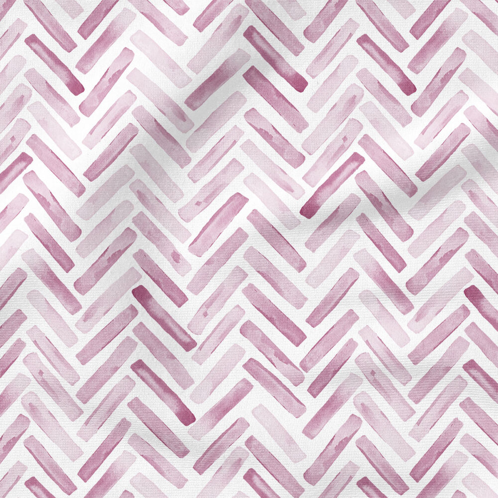 Chevron (Pastel Mauve) | Stripes and Shapes Fabric Design | Erin Kendal