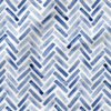 Painted Chevron (Indigo Blue) | Stripes and Shapes Fabric Design | Erin Kendal