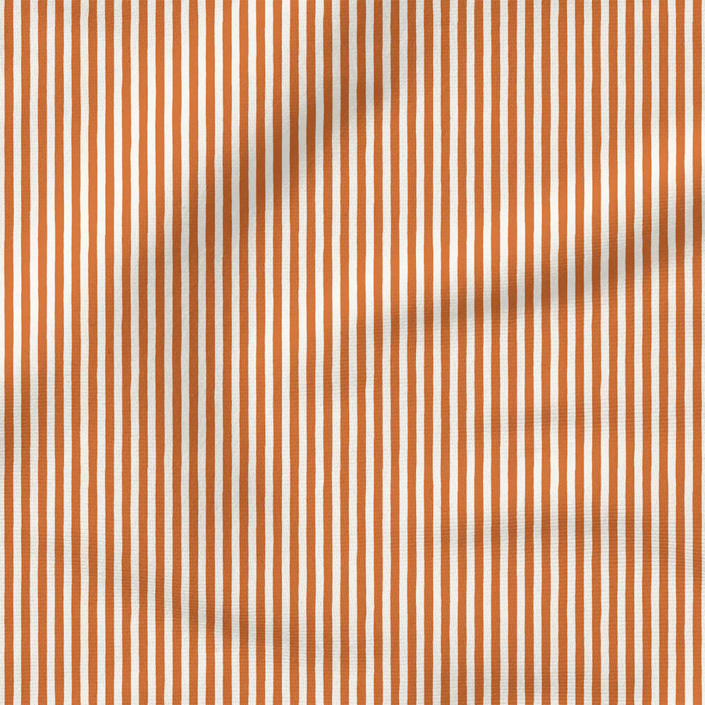 Candy Stripe (Burnt Caramel) | Stripes and Shapes Fabric Design | Erin Kendal