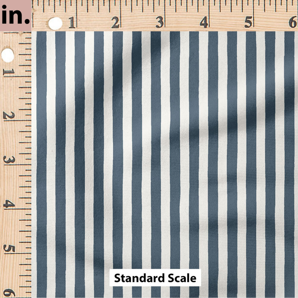 Ruler Scale for Candy Stripe (Navy) by Erin Kendal