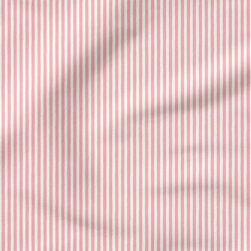 Candy Stripe (Pink) | Stripes and Shapes Fabric Design | Erin Kendal