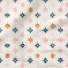 Christmas Star Tiles (Navy and Pink) | Stripes and Shapes Fabric Design | Erin Kendal