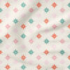 Christmas Star Tiles (Pink and Green) | Stripes and Shapes Fabric Design | Erin Kendal