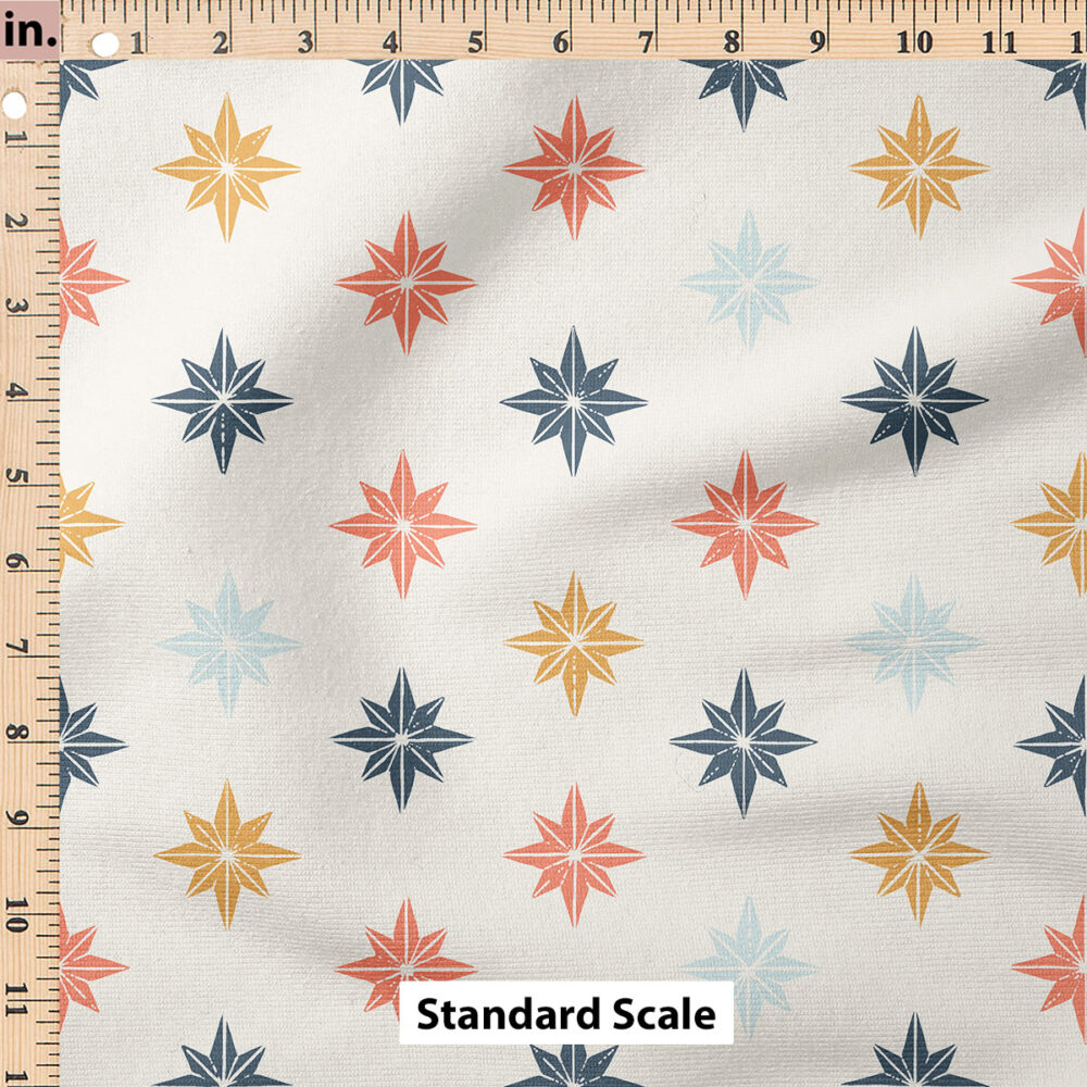 Ruler Scale for Christmas Star Tiles (Retro Blue) by Erin Kendal