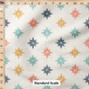 Ruler Scale for Christmas Star Tiles (Retro Navy) by Erin Kendal