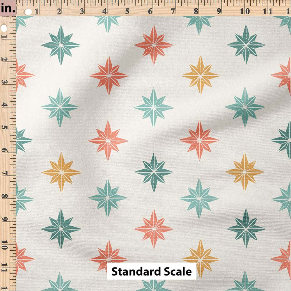 Ruler Scale for Christmas Star Tiles (Retro Orange) by Erin Kendal