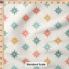 Ruler Scale for Christmas Star Tiles (Retro Orange) by Erin Kendal