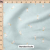 Ruler Scale for Mini Christmas Trees (White on Winter Blue) by Erin Kendal