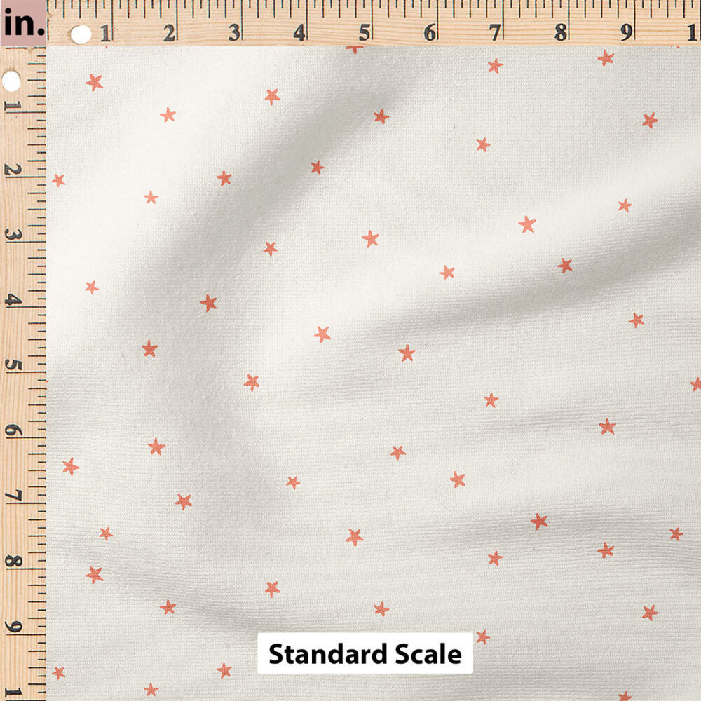 Ruler Scale for Twinkle Stars (Red on Cream) by Erin Kendal