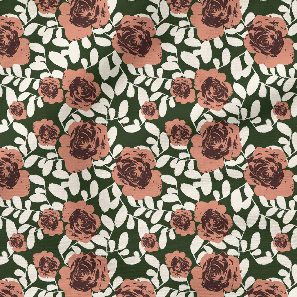 Desert Garden Rose | Botanical Fabric Design | Indy Bloom Design