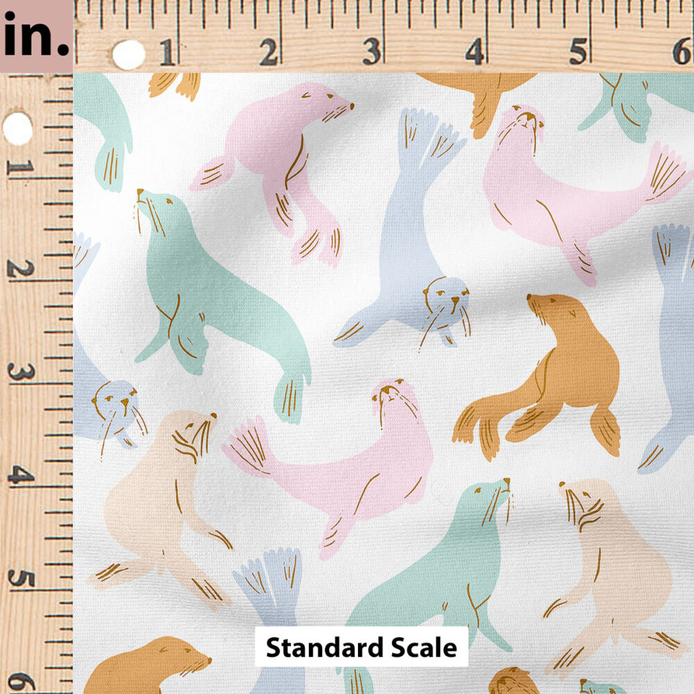 Ruler Scale for Sea Lions (Pastel Summer) by Indy Bloom Design