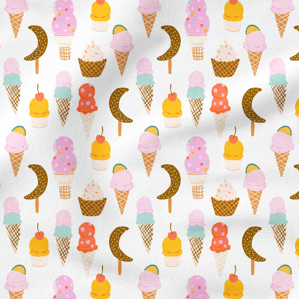 Ice Cream Parlor (Laguna) | Seasonal Fabric Design | Indy Bloom Design