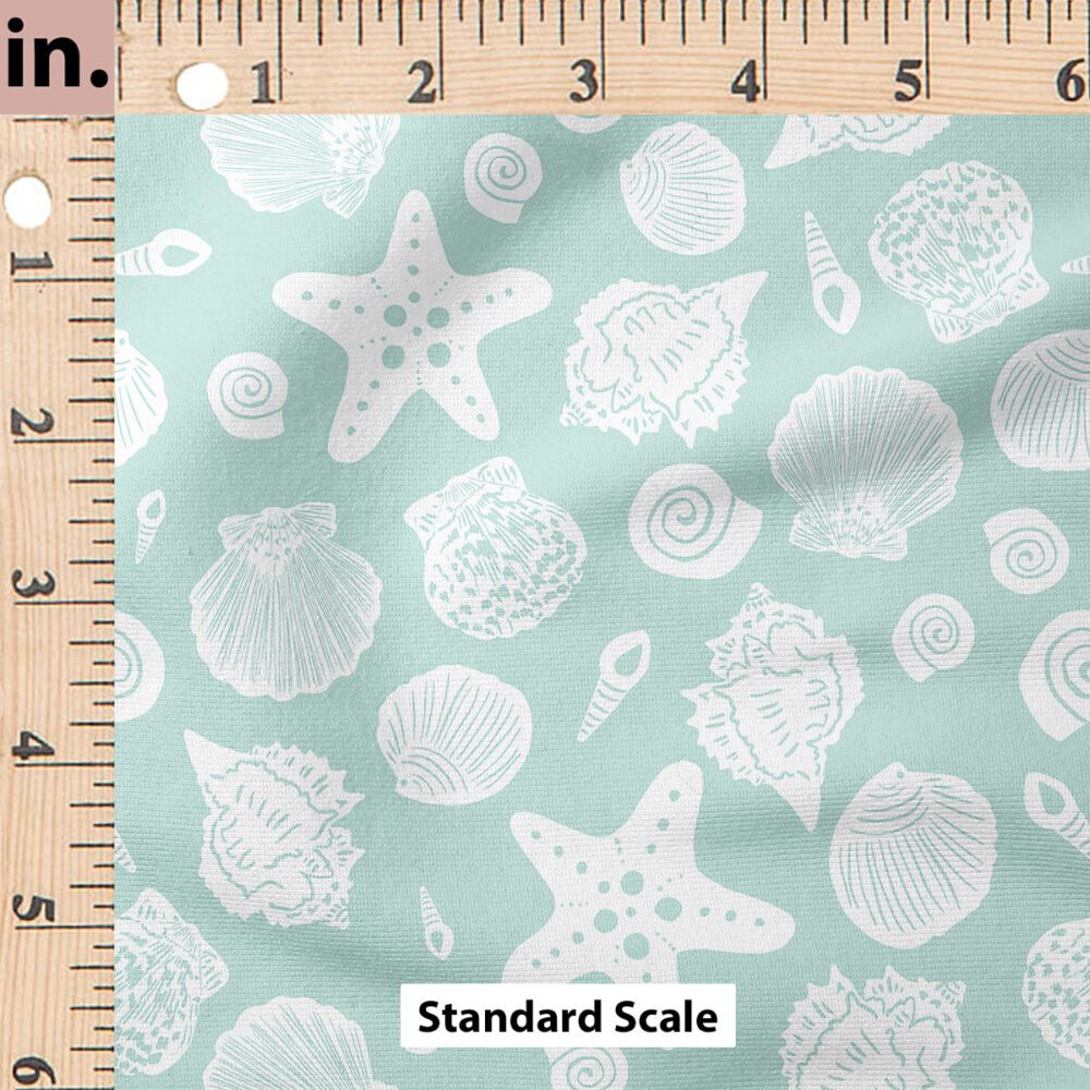 Ruler Scale for Sea Shells (Laguna Green) by Indy Bloom Design