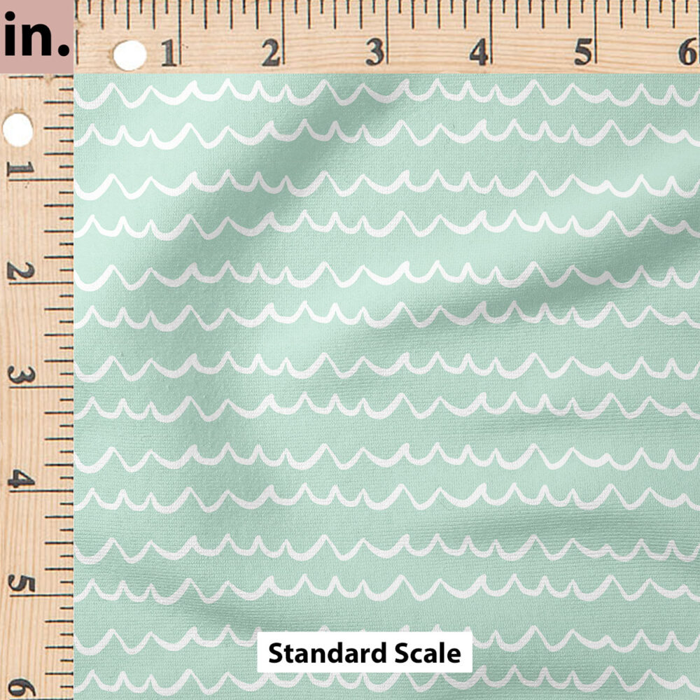 Ruler Scale for Sea Waves (Laguna Green) by Indy Bloom Design