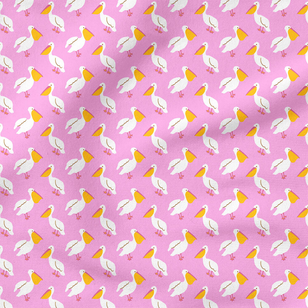 Pelicans (Pink) | Seasonal Fabric Design | Indy Bloom Design