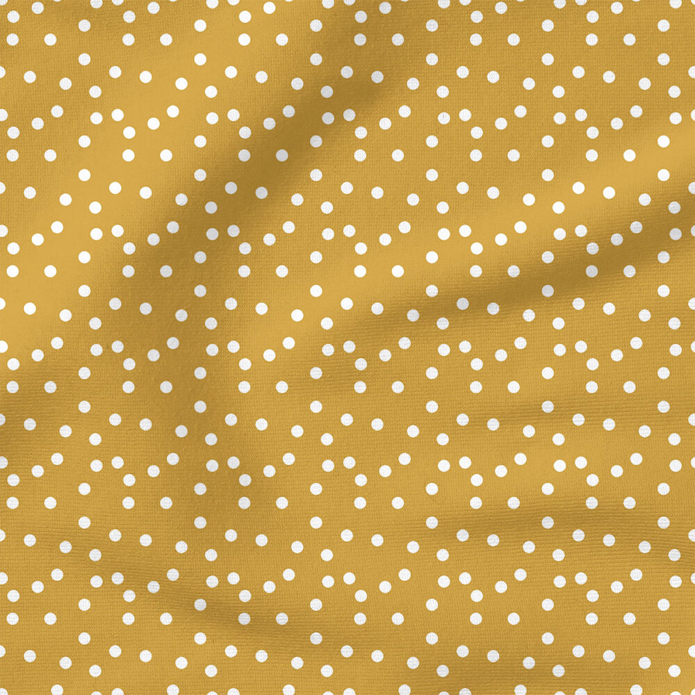 Dots on Gold | Stripes and Shapes Fabric Design | Indy Bloom Design