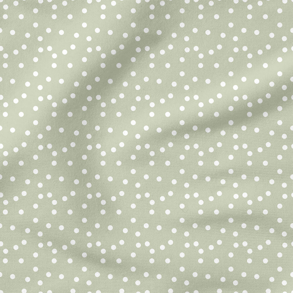 Dots on Sage | Stripes and Shapes Fabric Design | Indy Bloom Design