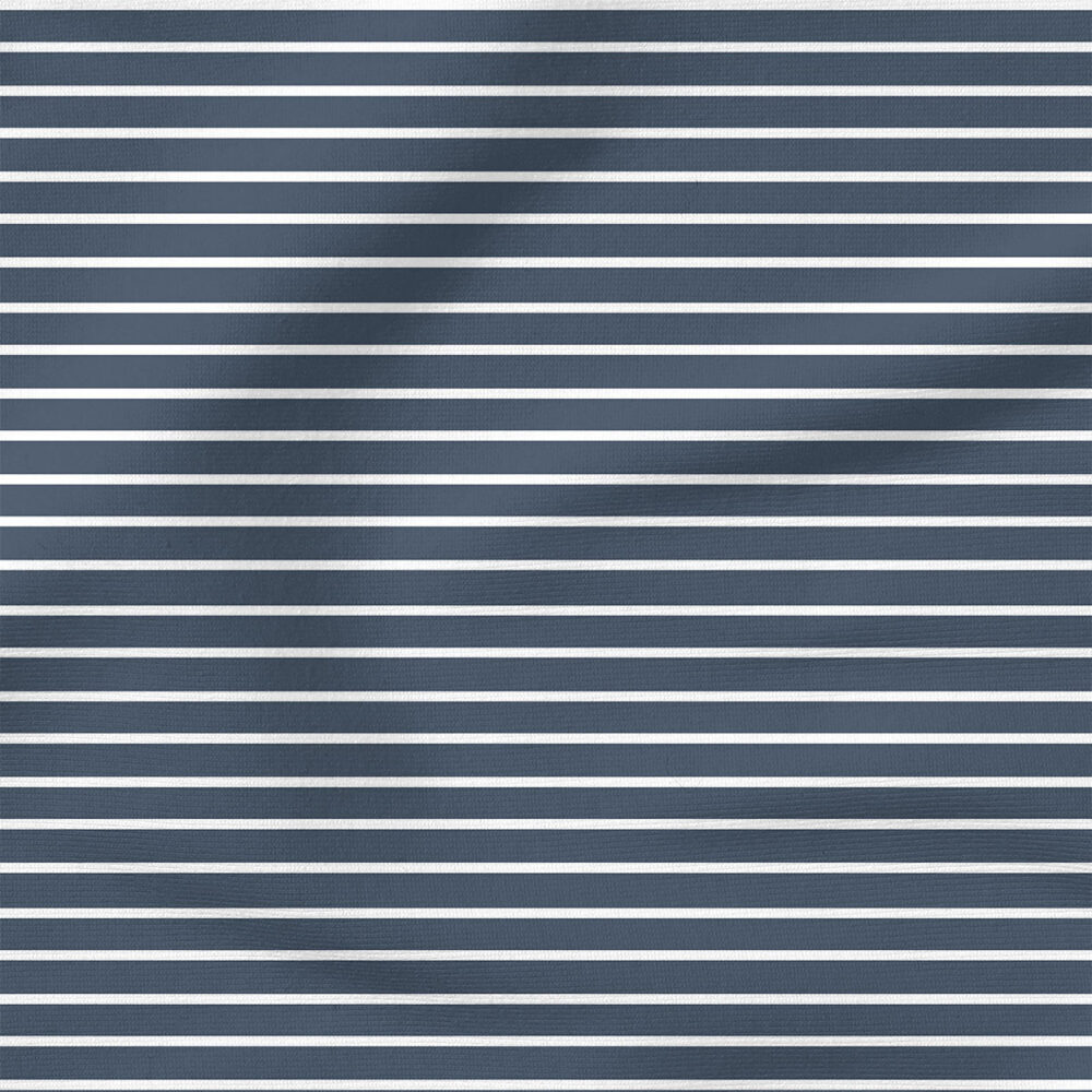 Stripes on Navy | Stripes and Shapes Fabric Design | Indy Bloom Design