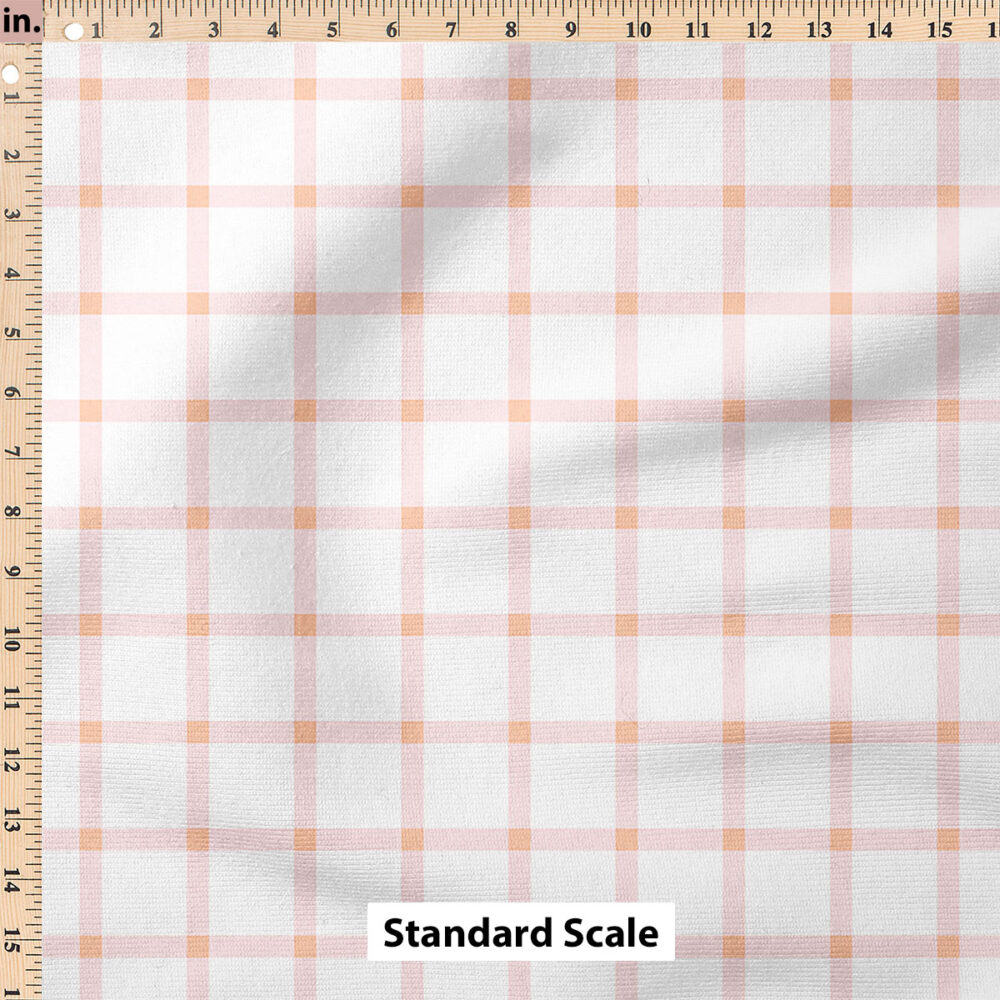 Ruler Scale for Gingham (Strawberry Orange) by Indy Bloom Design