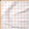 Ruler Scale for Gingham (Strawberry Orange) by Indy Bloom Design