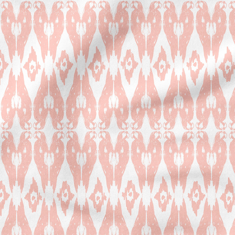 Bohemian Pink Parrot | Stripes and Shapes Fabric Design | Indy Bloom Design