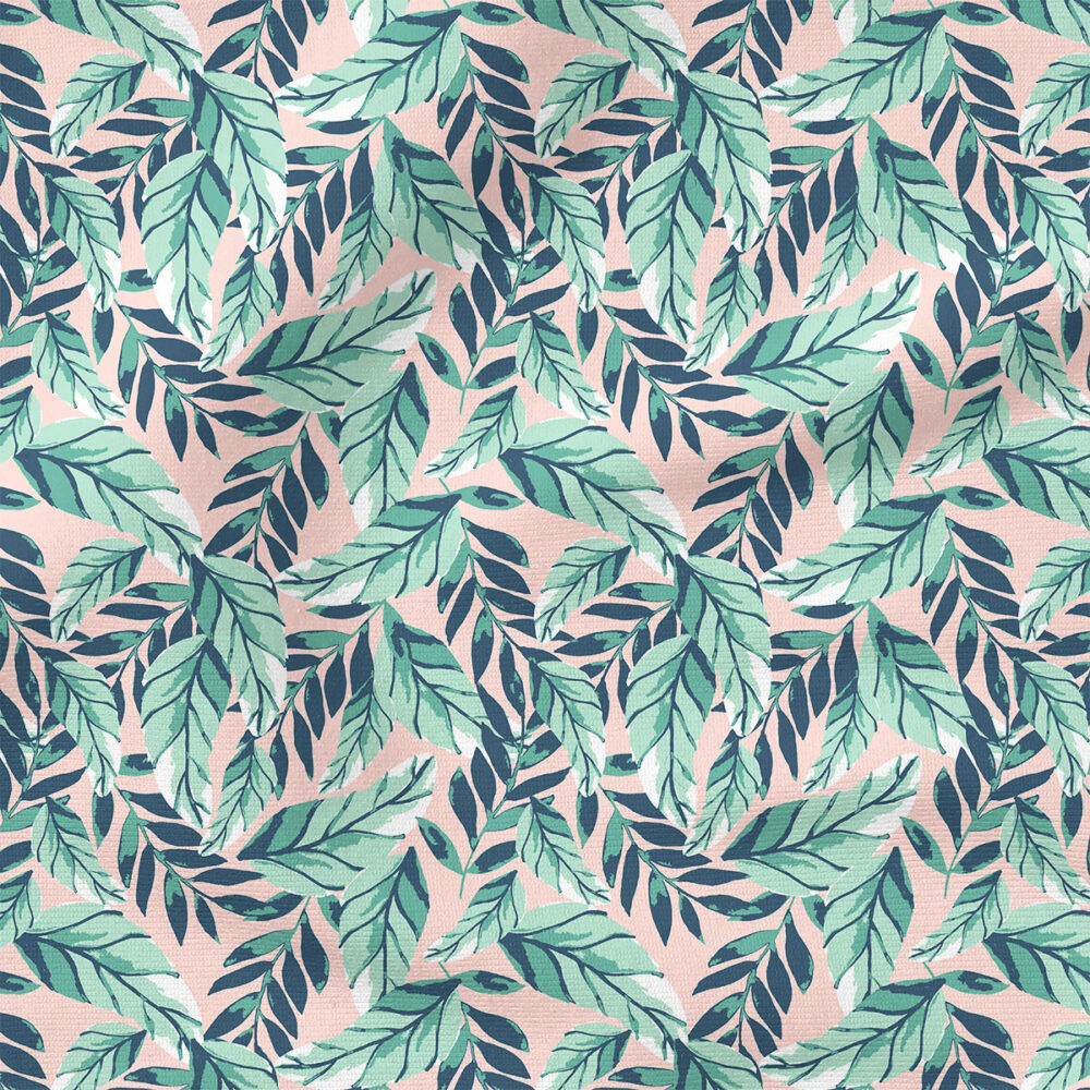 Floral Tropic Foilage | Botanical Fabric Design | Indy Bloom Design