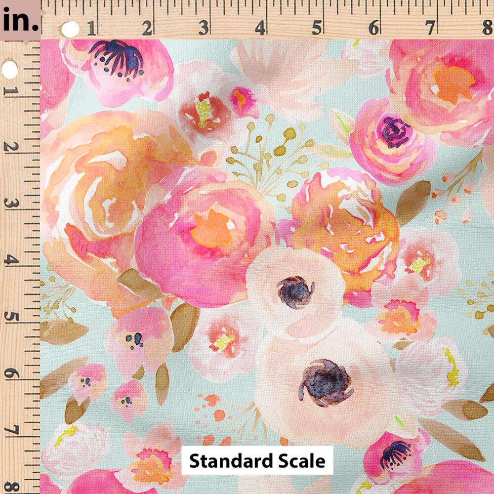 Ruler Scale for Blush Florals (Blue) by Indy Bloom Design