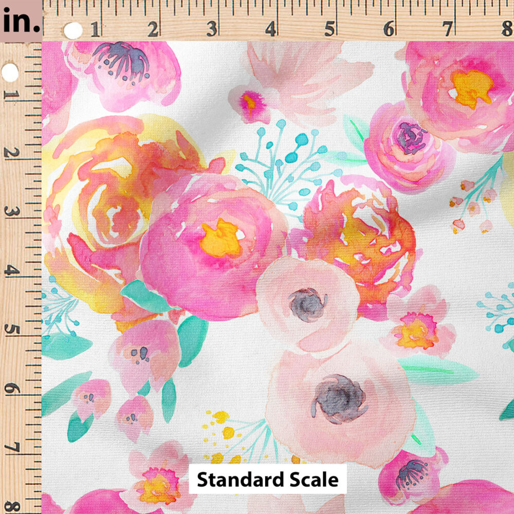 Ruler Scale for Blush Florals (White) by Indy Bloom Design